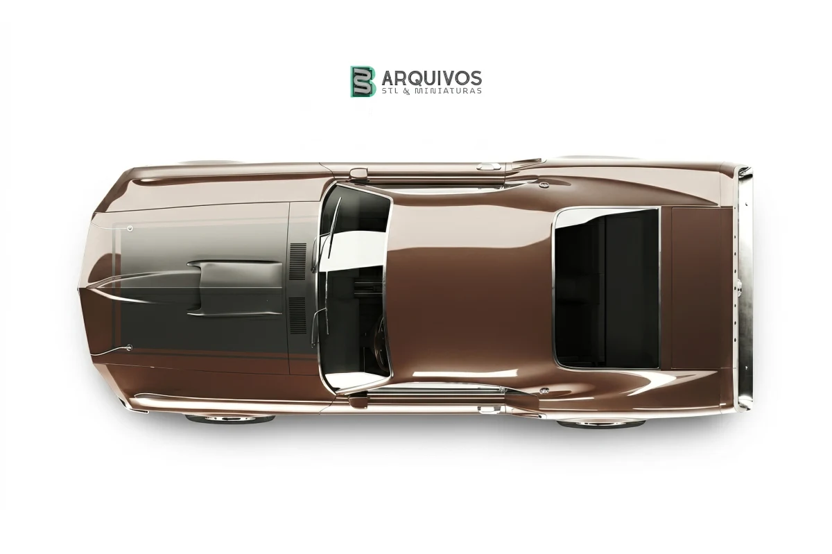 Modelo 3D STL - Ford Mustang 1969 — foto 4